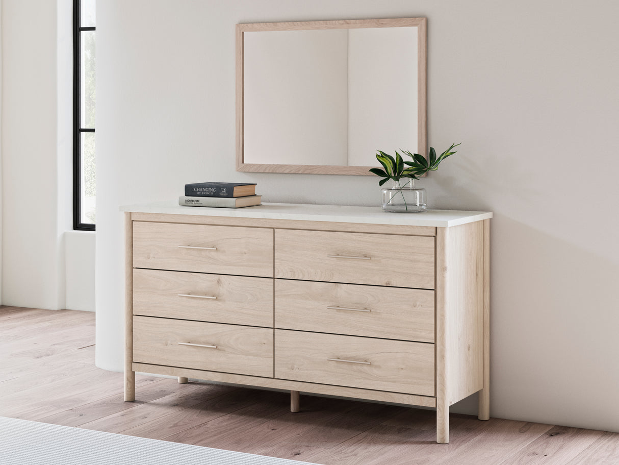 Furniture City Biloxi - Ashley Furniture - Cadmori Bedroom - Dresser and Mirror / Two-tone - B2615B1
