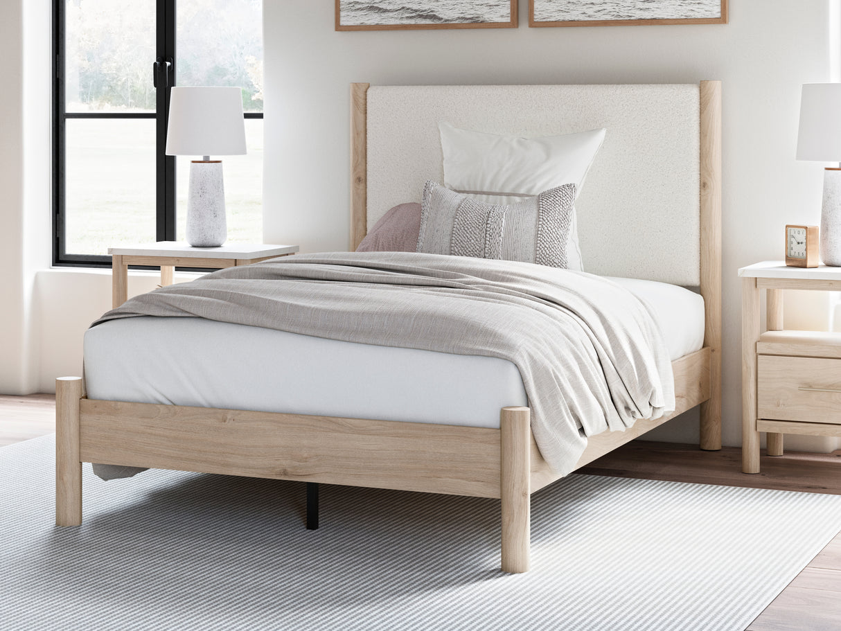 Furniture City Biloxi - Ashley Furniture - Cadmori Bedroom - Full Upholstered Panel Bed / Two-tone - B2615B8