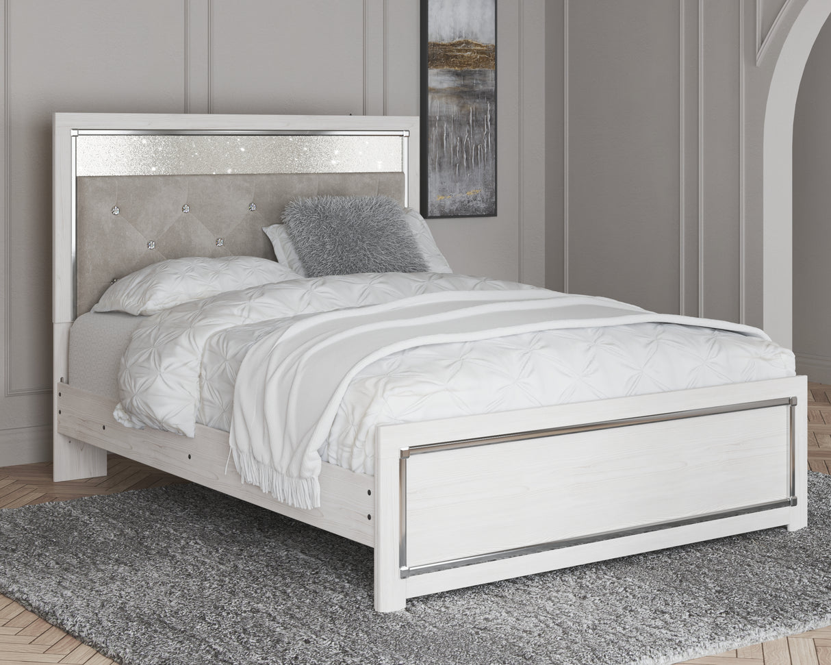 Furniture City Biloxi - Ashley Furniture - Altyra Bedroom - Queen Panel Bed / White - B2640B2