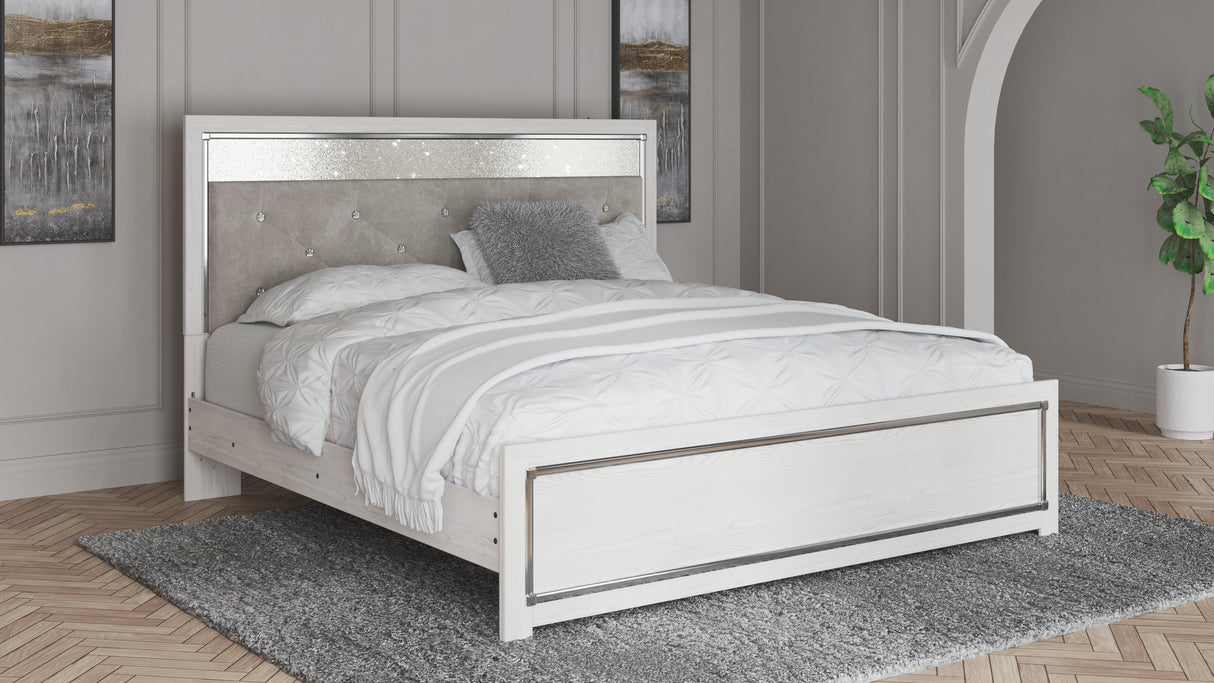 Furniture City Biloxi - Ashley Furniture - Altyra Bedroom - King Panel Bed / White - B2640B3