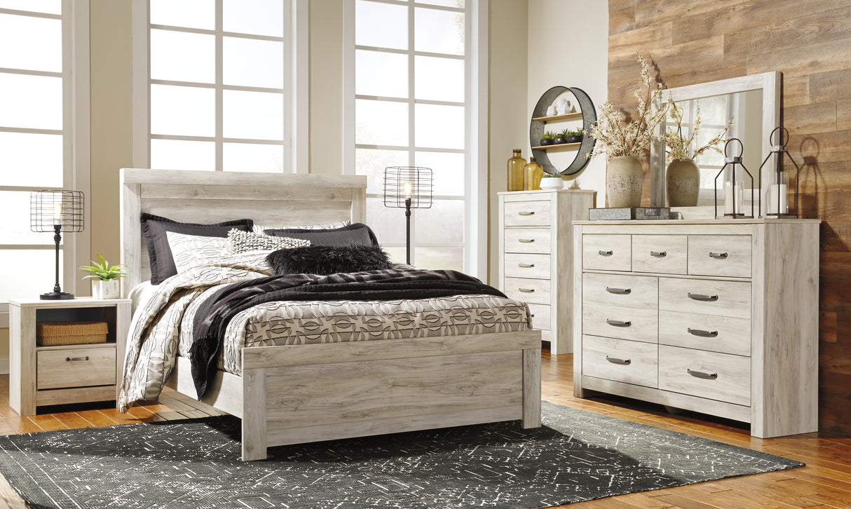 Furniture City Biloxi - Ashley Furniture - Bellaby Bedroom - Queen Panel Bed / Whitewash - B331B2