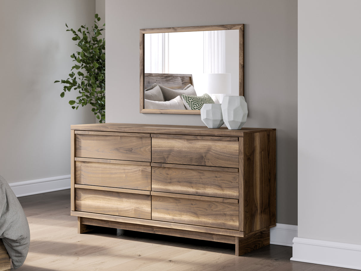 Furniture City Biloxi - Ashley Furniture - Chirason Bedroom - Dresser and Mirror / Brown - PCB3367B1