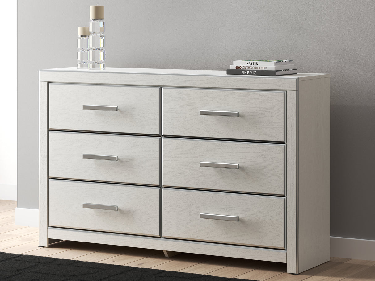 Furniture City Biloxi - Ashley Furniture - Zuraleus Bedroom - Six Drawer Dresser / White - PCB3381-31