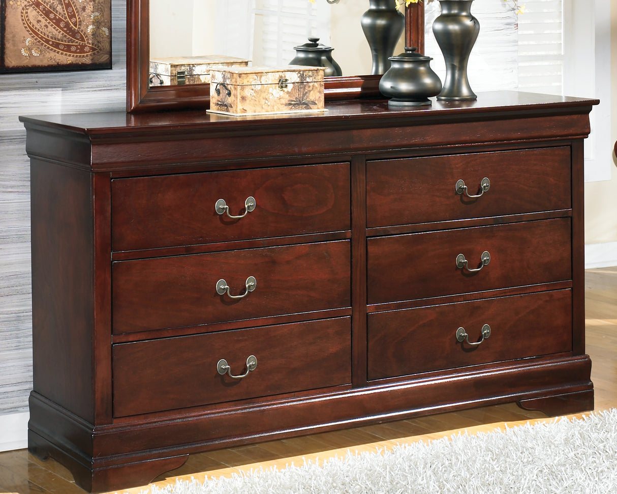 Furniture City Biloxi - Ashley Furniture - Alisdair Bedroom - Dresser / Reddish Brown - B376-31