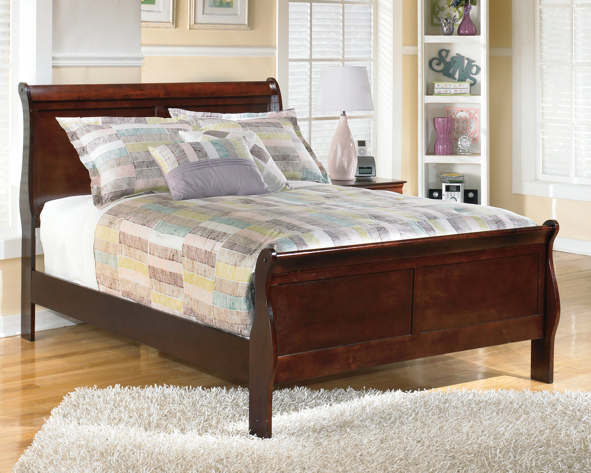 Furniture City Biloxi - Ashley Furniture - Alisdair Bedroom - Full Sleigh Bed / Reddish Brown - B376B4