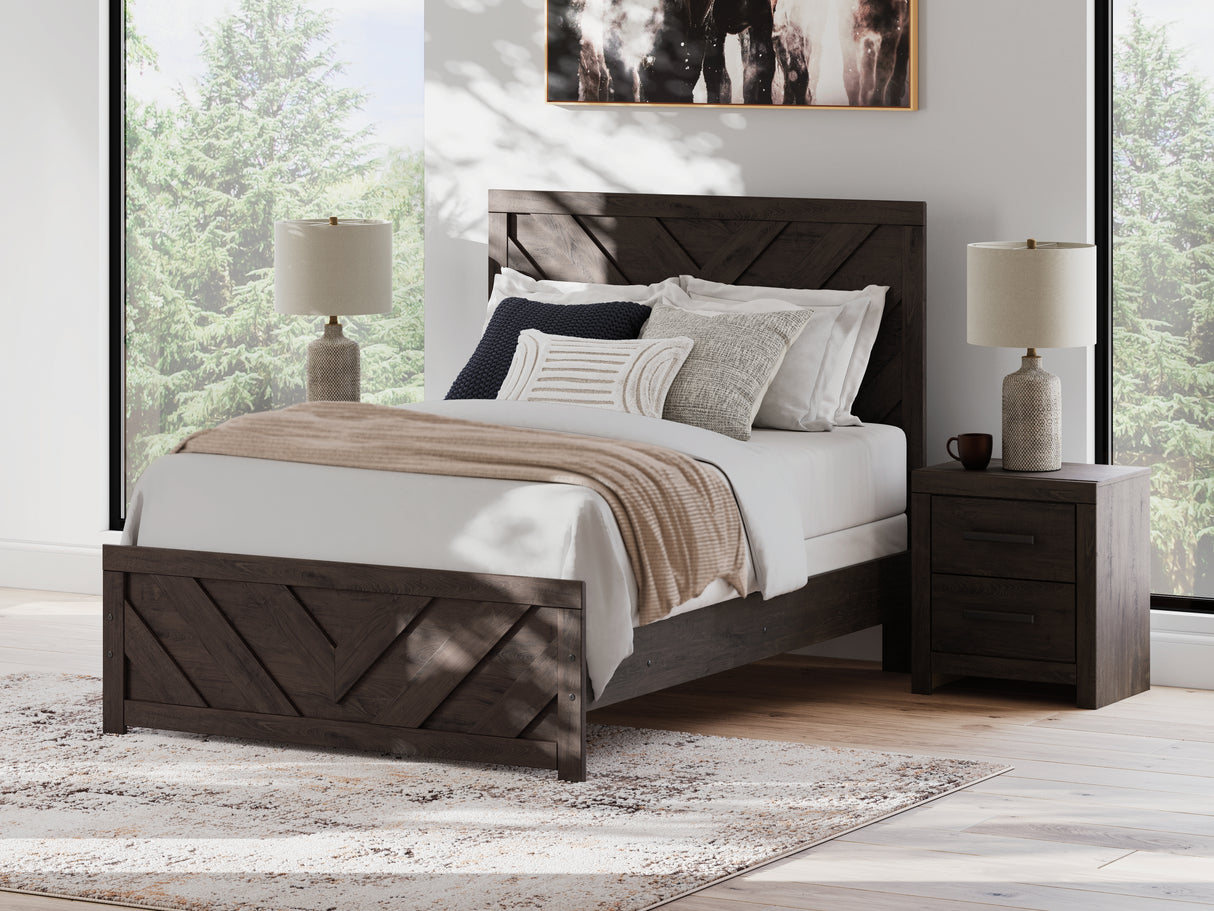 Furniture City Biloxi - Ashley Furniture - Prendonea Bedroom - Full Panel Bed / Charcoal - B3789B3