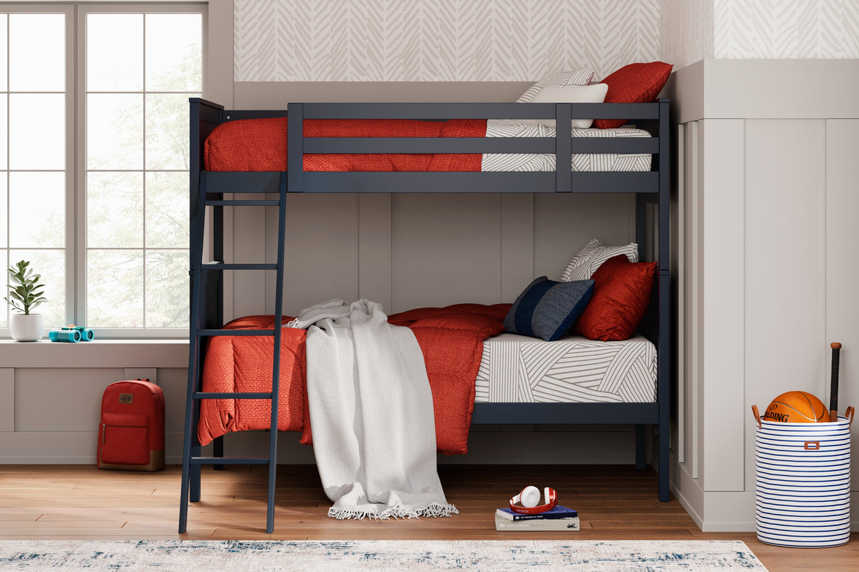Furniture City Biloxi - Ashley Furniture - Nextonfort Bedroom - Twin over Twin Bunk Bed / Blue - B396B2