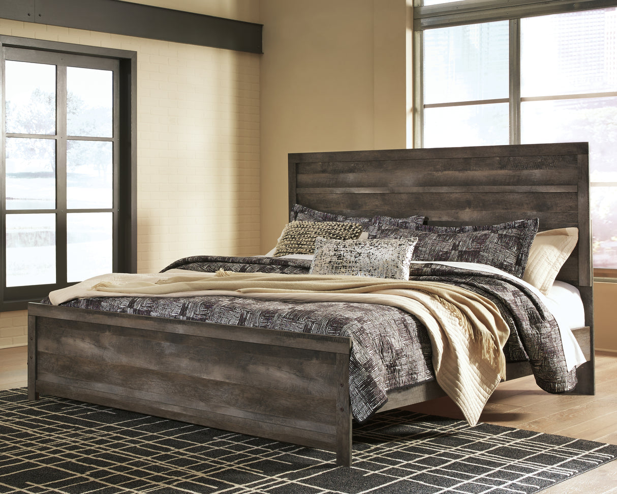 Furniture City Biloxi - Ashley Furniture - Wynnlow Bedroom - King Panel Bed / Gray - B440B8