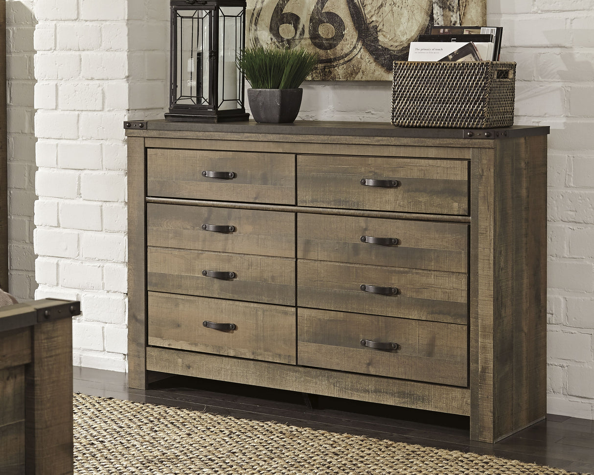 Furniture City Biloxi - Ashley Furniture - Trinell Bedroom - Six Drawer Dresser / Brown - B446-31