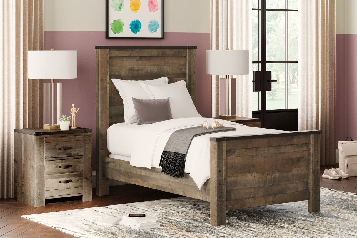 Furniture City Biloxi - Ashley Furniture - Trinell Bedroom - Full Bookcase Bed with Storage / Brown - B446B91