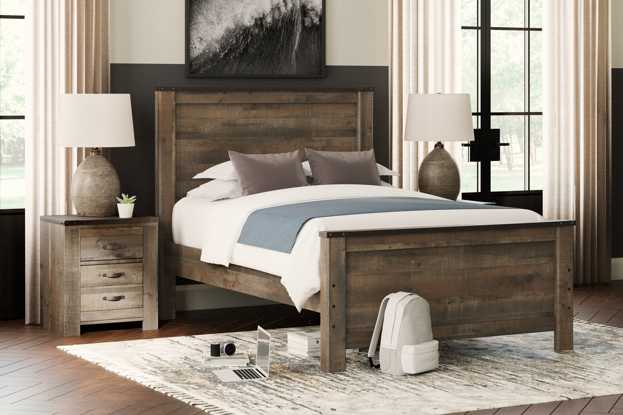Furniture City Biloxi - Ashley Furniture - Trinell Bedroom - Full Panel Bed / Brown - B446B3