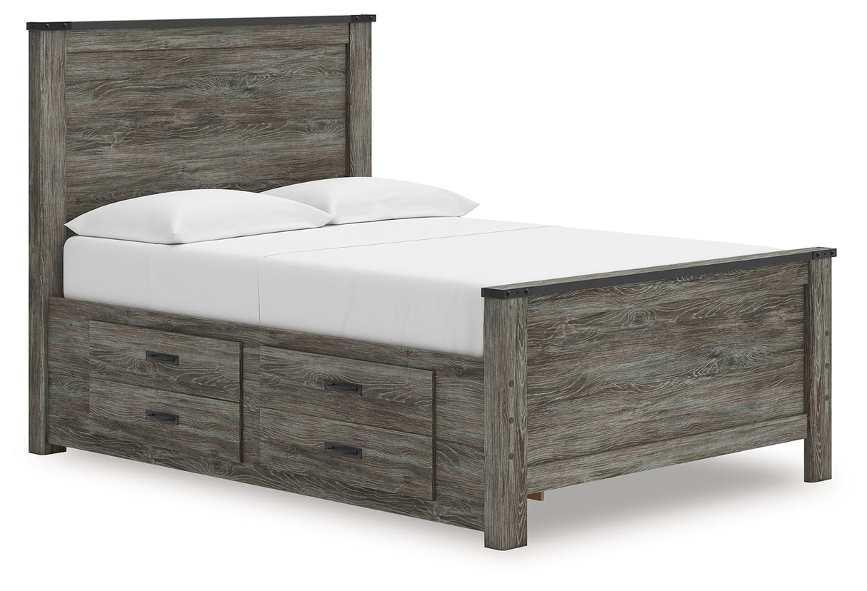 Furniture City Biloxi - Ashley Furniture - Frandern Bedroom - Full Panel Bed with Storage / Black/Gray - B4480B24