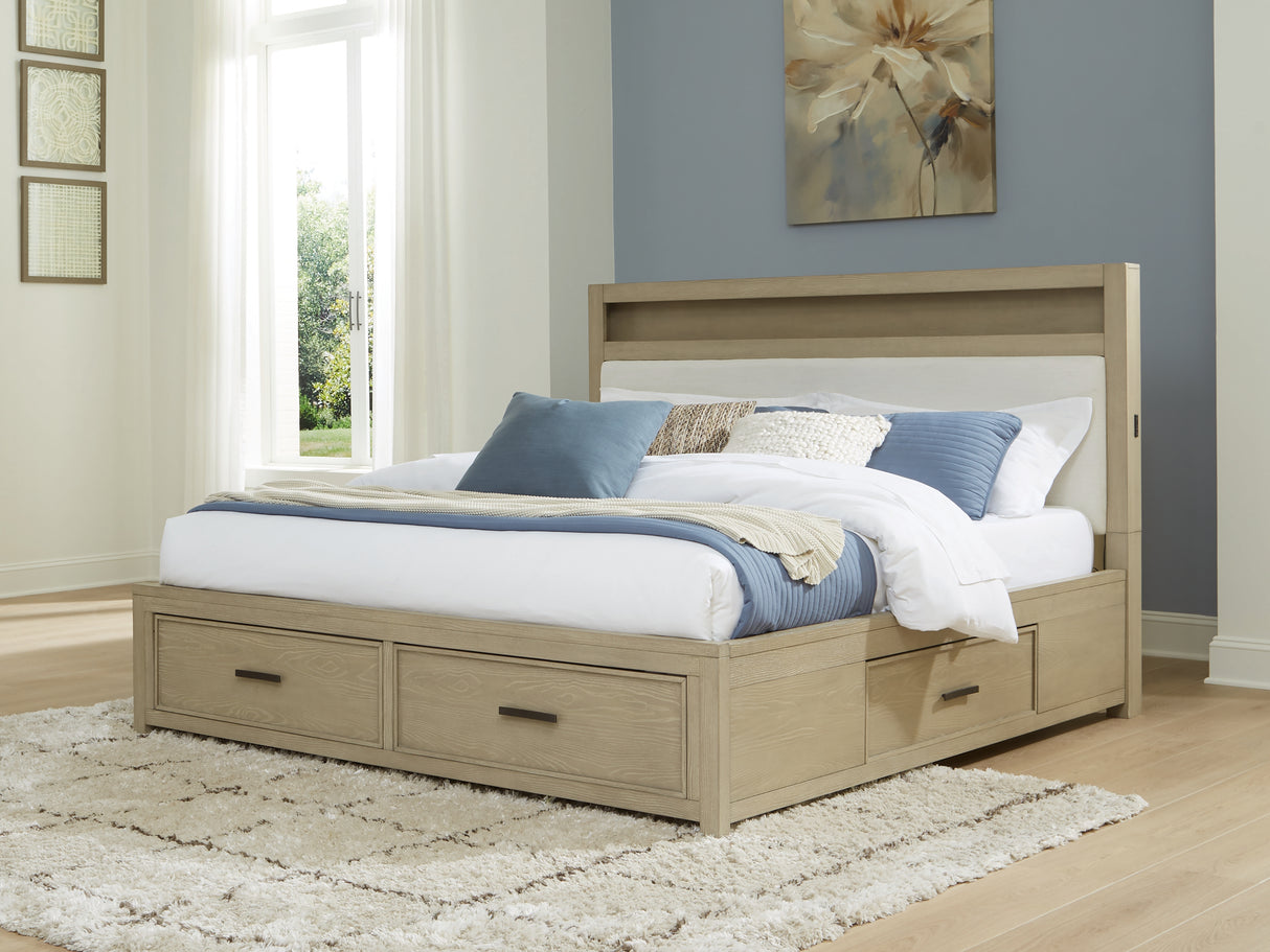Furniture City Biloxi - Ashley Furniture - Calmoro Bedroom - California King Bookcase Bed / Gray - B602B9