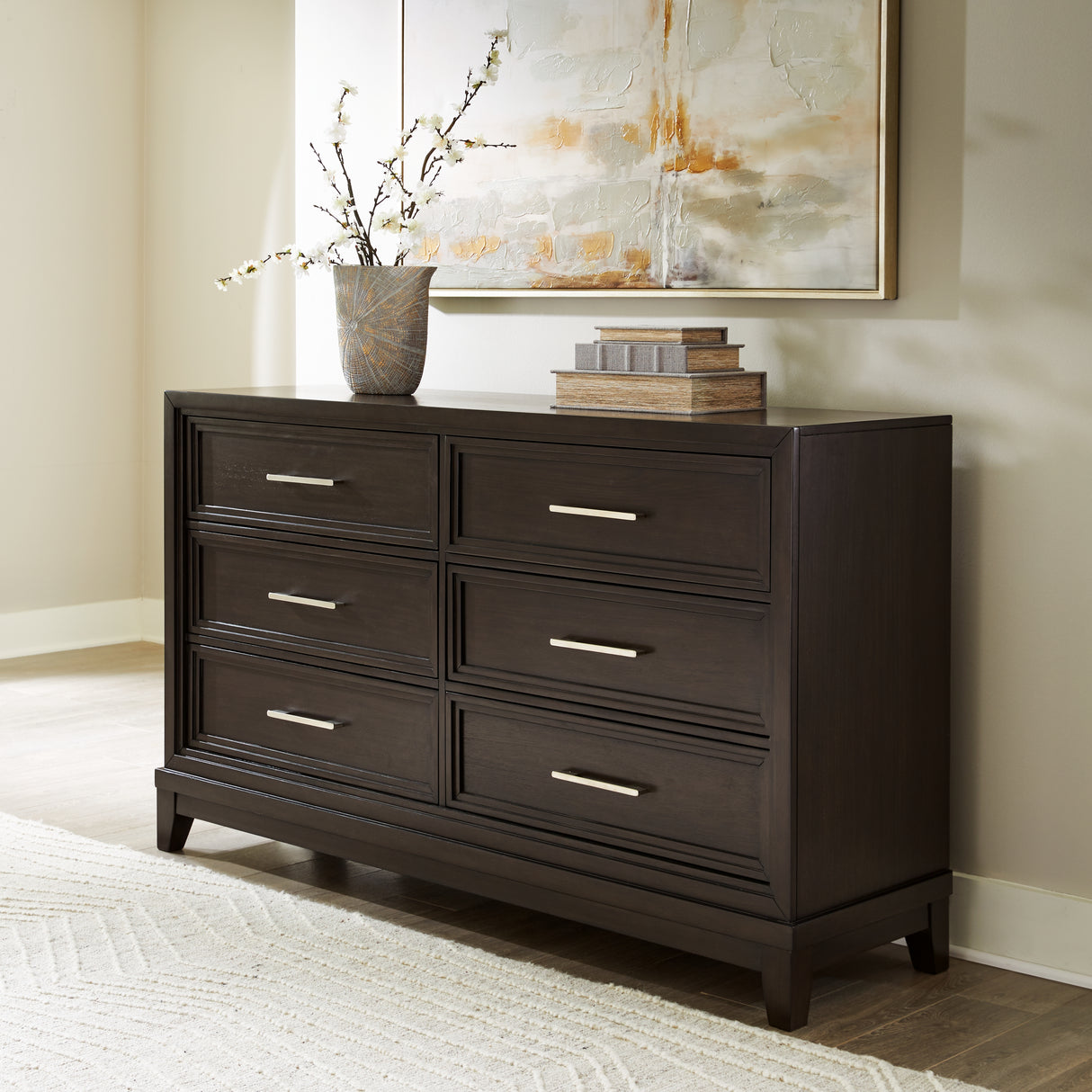 Furniture City Biloxi - Ashley Furniture - Neymorton Bedroom - Dresser / Dark Grayish Brown - B618-31