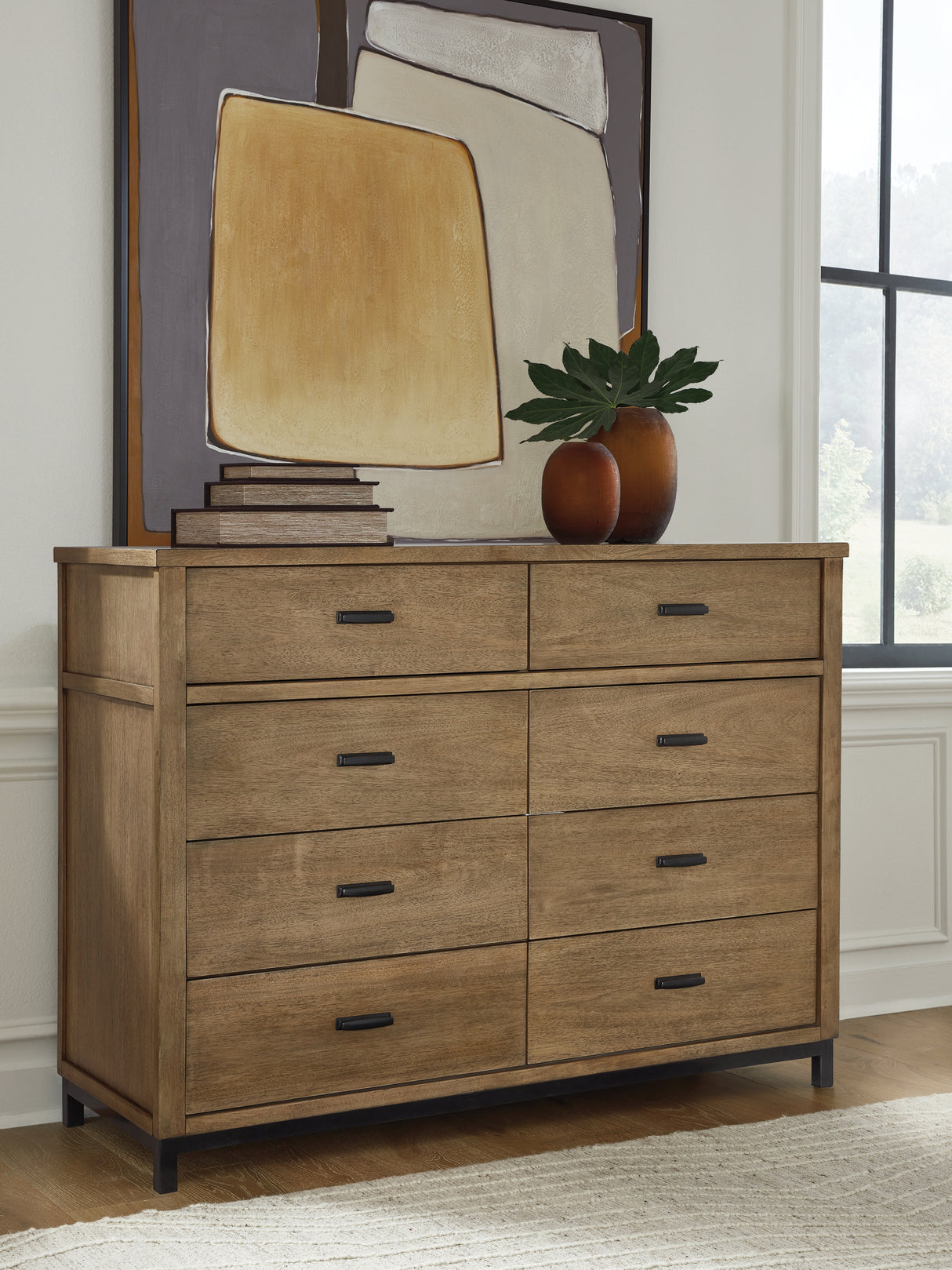 Furniture City Biloxi - Ashley Furniture - Tomtyn Bedroom - Two Drawer Night Stand / Light Brown - B622-92