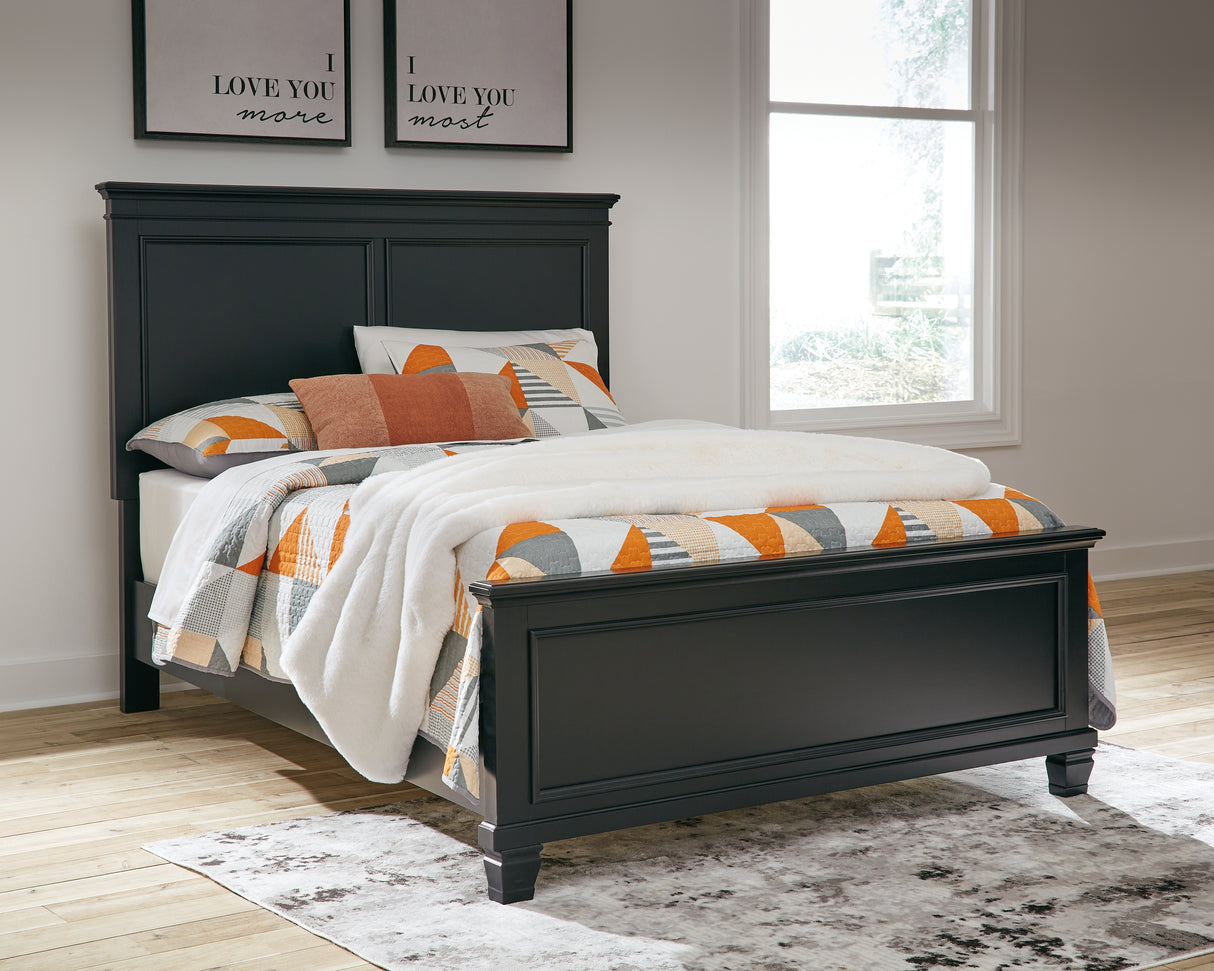 Furniture City Biloxi - Ashley Furniture - Lanolee Bedroom - Full Panel Bed / Black - B687B4
