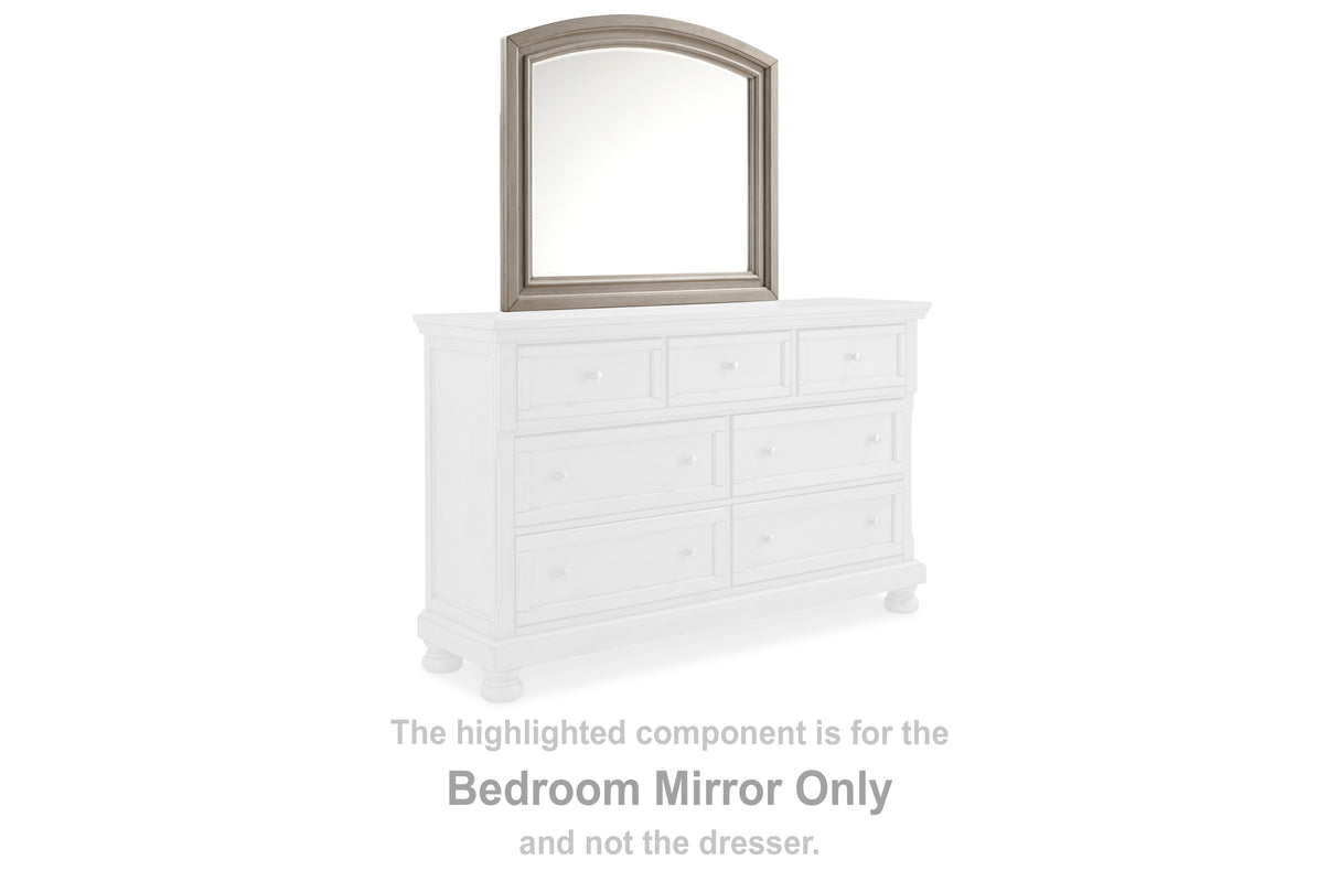Furniture City Biloxi - Ashley Furniture - Lettner Bedroom - Bedroom Mirror / Light Gray - B733-36