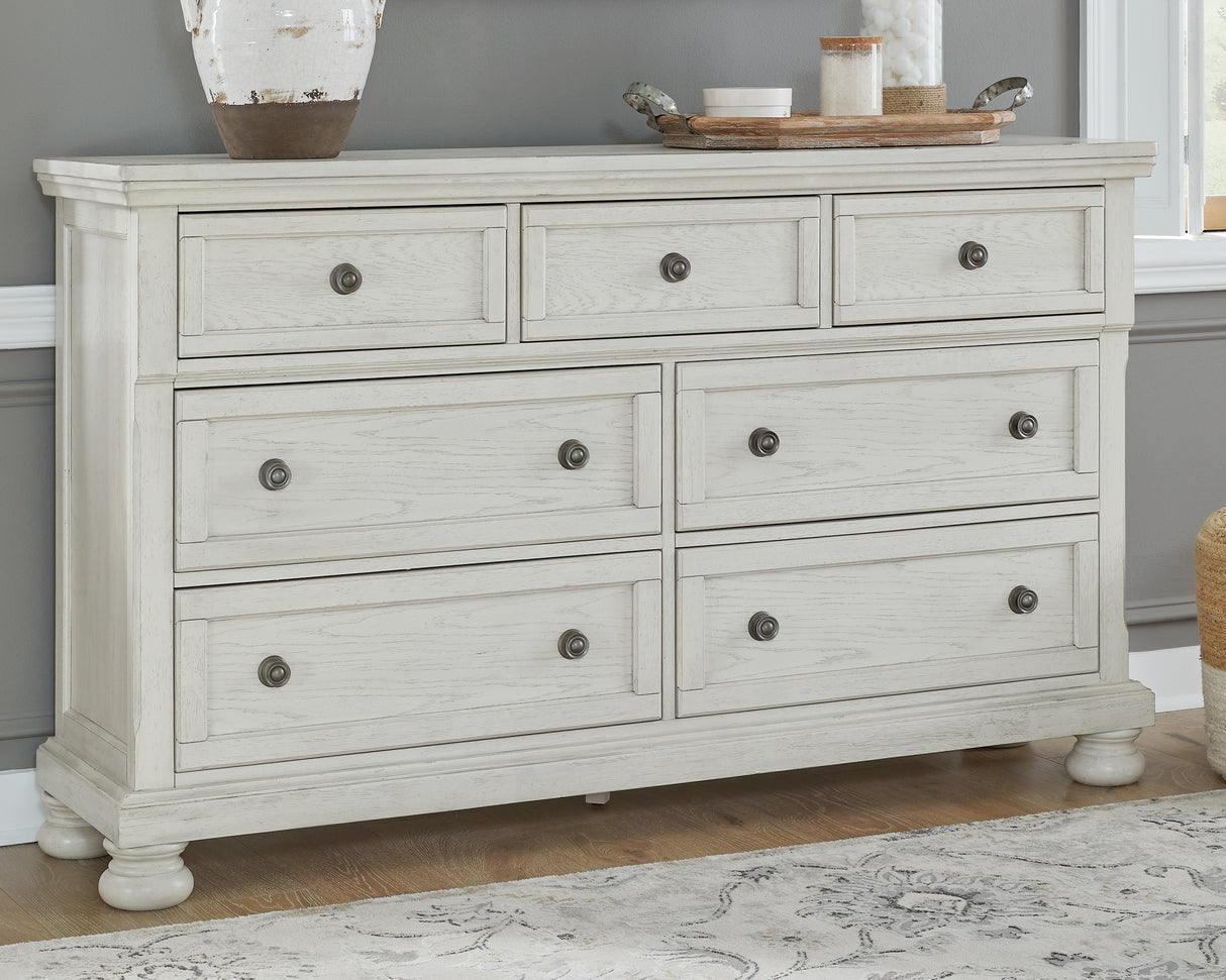 Furniture City Biloxi - Ashley Furniture - Robbinsdale Bedroom - Dresser / Antique White - B742-31