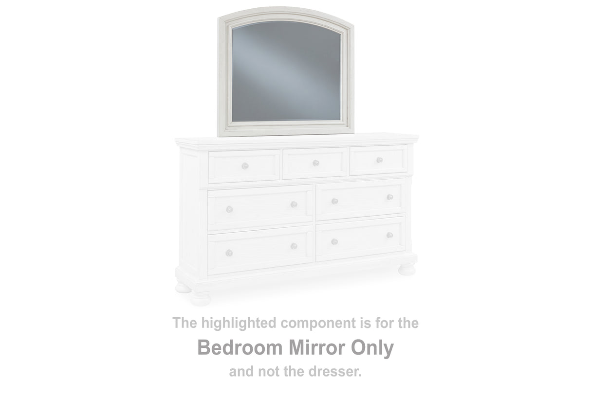 Furniture City Biloxi - Ashley Furniture - Robbinsdale Bedroom - Bedroom Mirror / Antique White - B742-36
