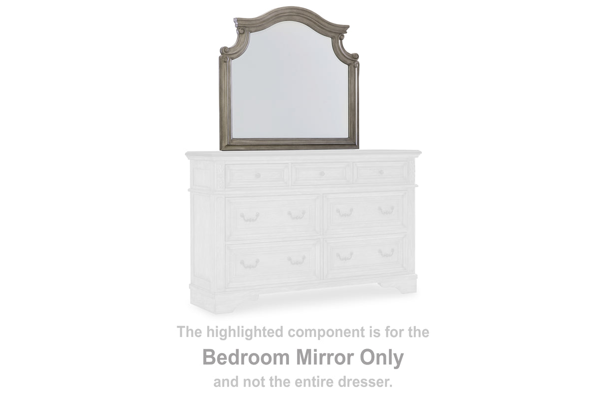 Furniture City Biloxi - Ashley Furniture - Lodenbay Bedroom - Bedroom Mirror / Antique Gray - B751-36