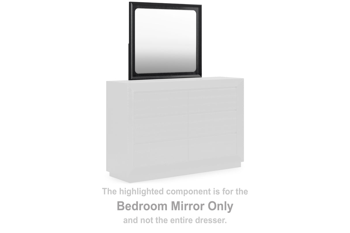 Furniture City Biloxi - Ashley Furniture - Londer Bedroom - Bedroom Mirror / Black - B768-36