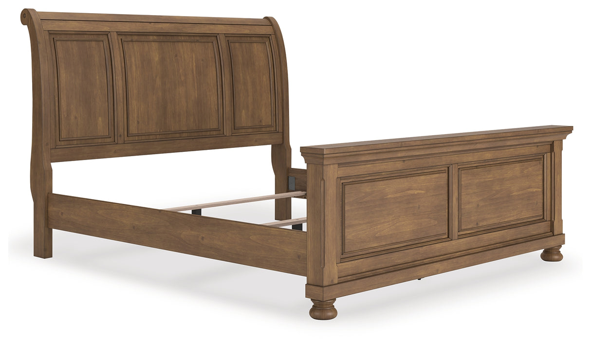 Furniture City Biloxi - Ashley Furniture - Feddinger Bedroom - King Sleigh Bed / Medium Brown - PCB779B15