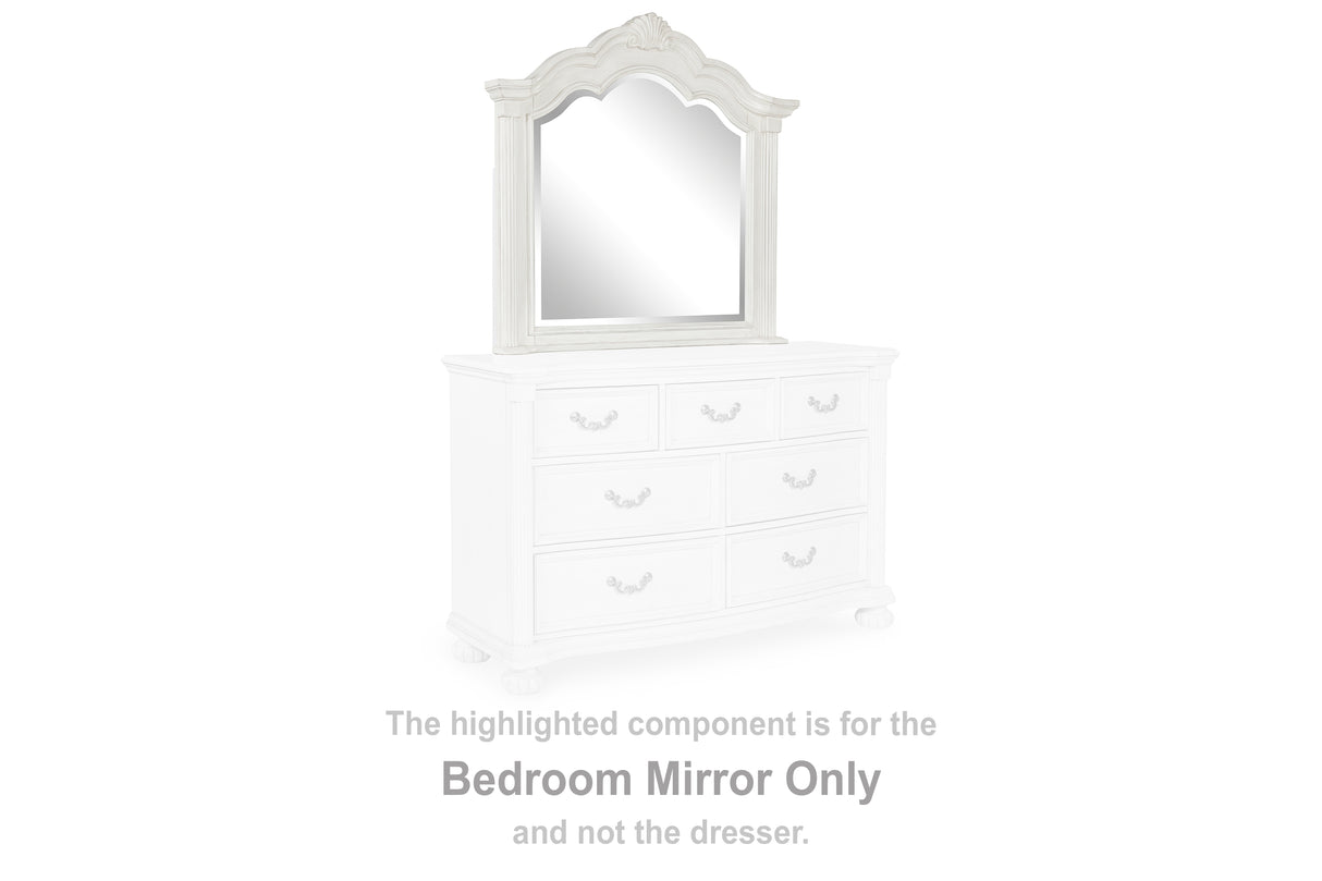 Furniture City Biloxi - Ashley Furniture - Montelaine Bedroom - Bedroom Mirror / Antique White - B795-36