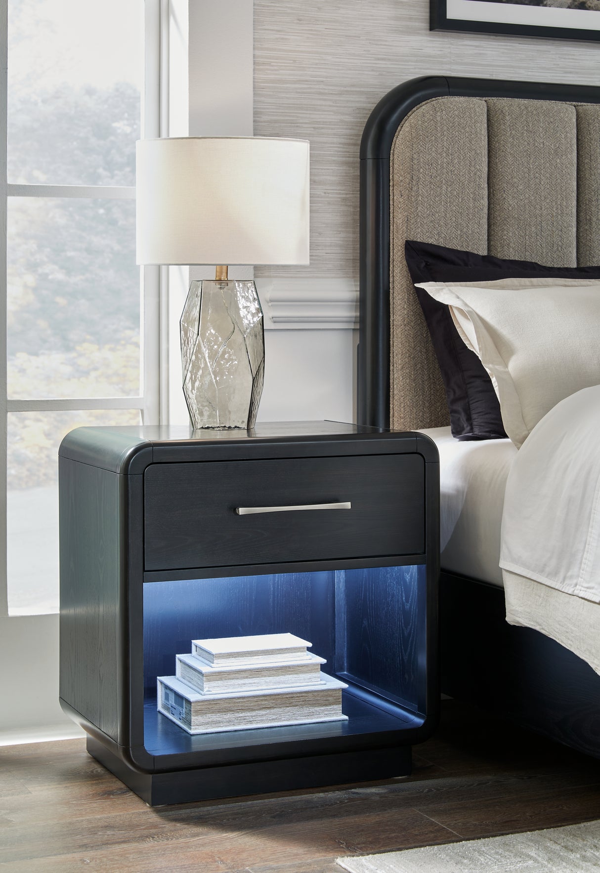 Furniture City Biloxi - Ashley Furniture - Rowanbeck Bedroom - Five Drawer Chest / Black - B821-46