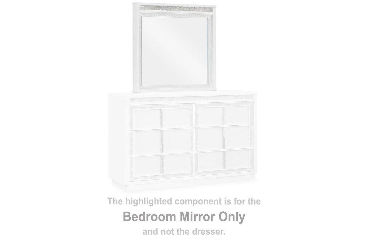 Furniture City Biloxi - Ashley Furniture - Chalanna Bedroom - Bedroom Mirror / White - B822-36