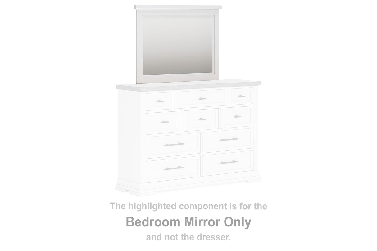 Furniture City Biloxi - Ashley Furniture - Ashbryn Bedroom - Bedroom Mirror / White/Natural - B844-36