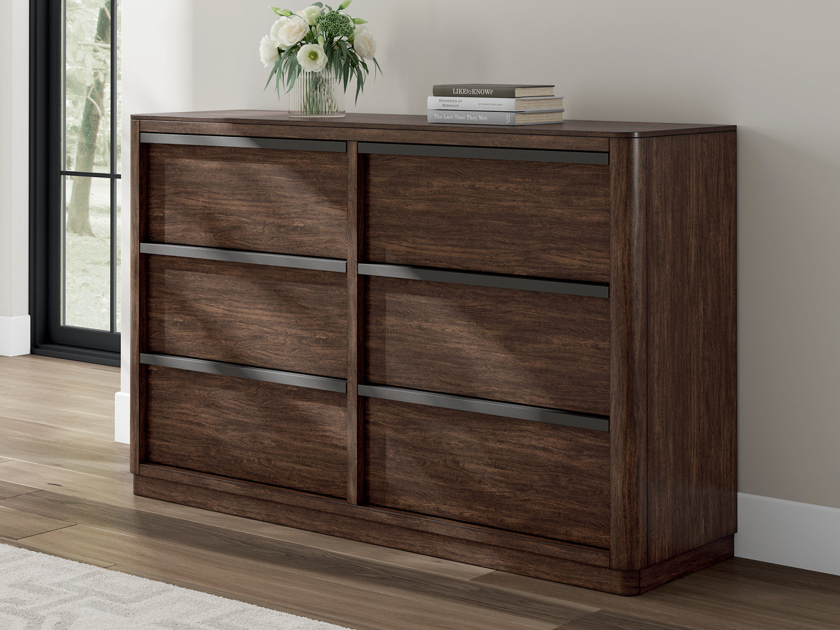 Furniture City Biloxi - Ashley Furniture - Dilenno Bedroom - Dresser / Dark Brown - PCB857-31