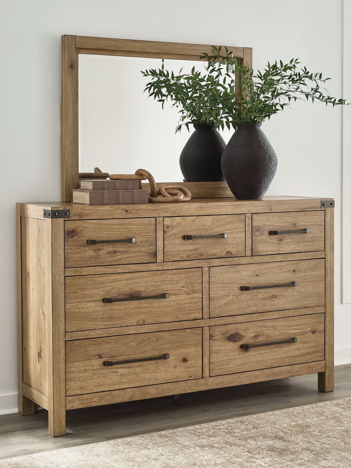 Furniture City Biloxi - Ashley Furniture - Ridgester Bedroom - Dresser and Mirror - B858B1