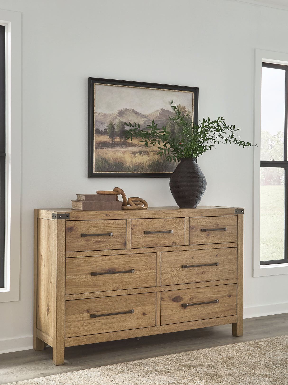 Furniture City Biloxi - Ashley Furniture - Ridgester Bedroom - Dresser / Light Brown - B858-31