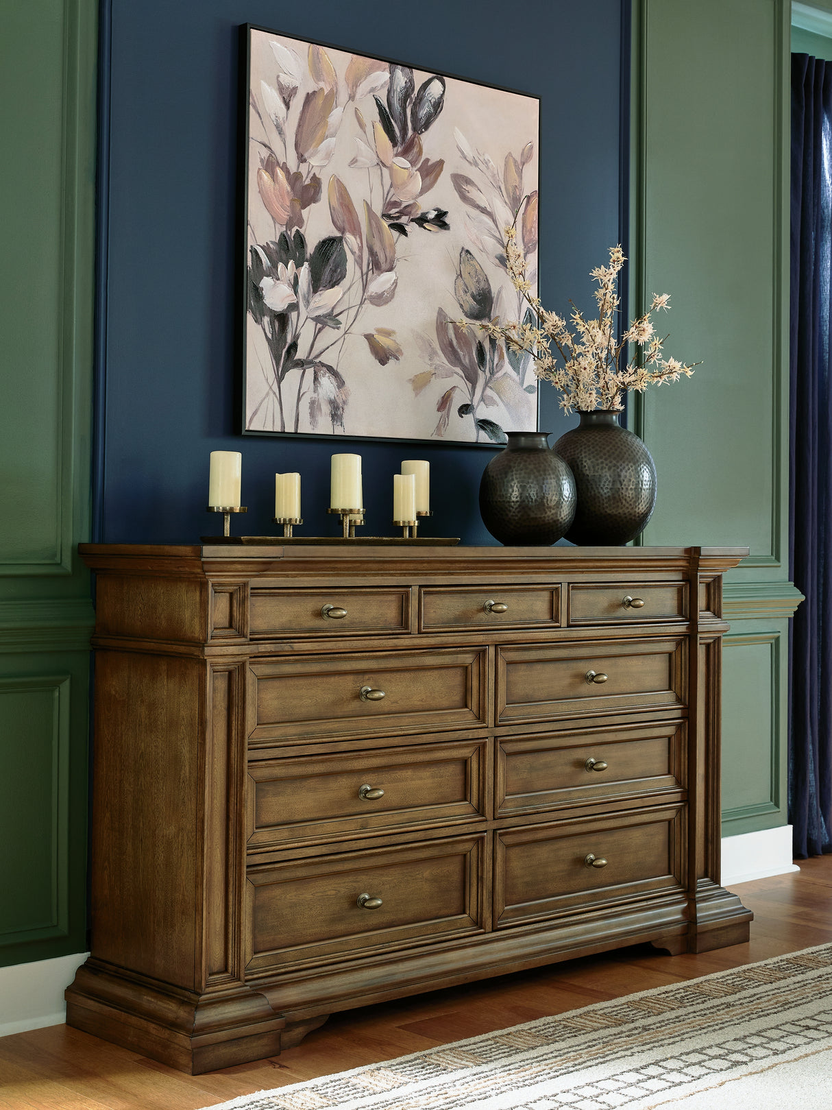 Furniture City Biloxi - Ashley Furniture - Frantanna Bedroom - Dresser / Brown - PCB949-31