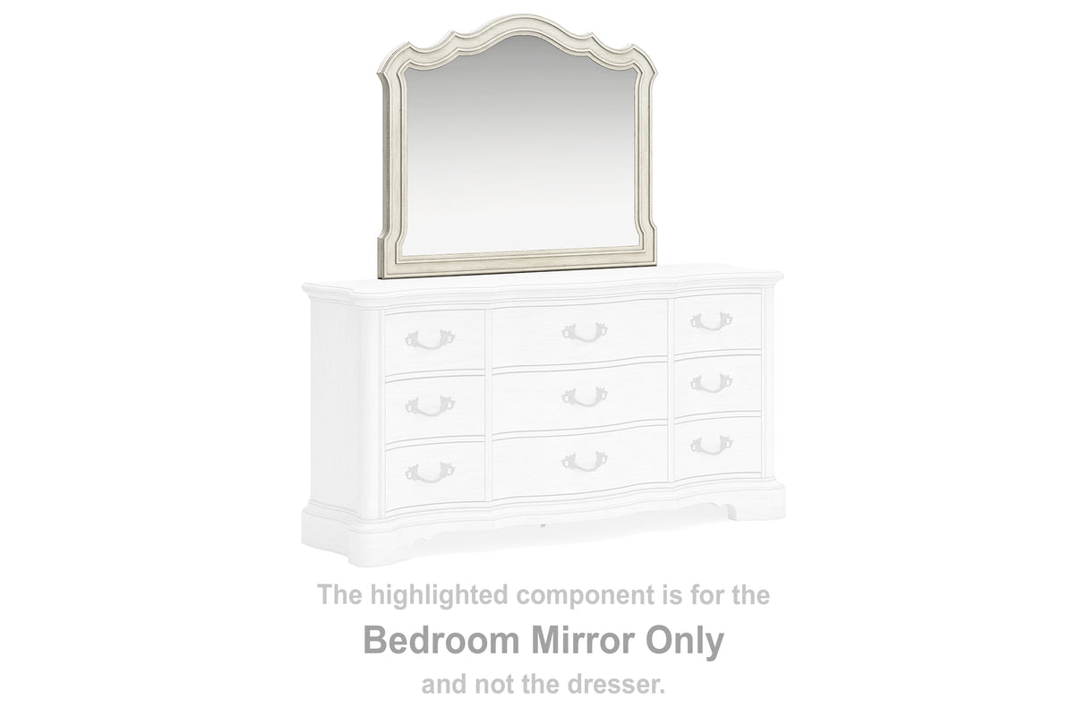 Furniture City Biloxi - Ashley Furniture - Arlendyne Bedroom - Bedroom Mirror / Antique White - B980-36