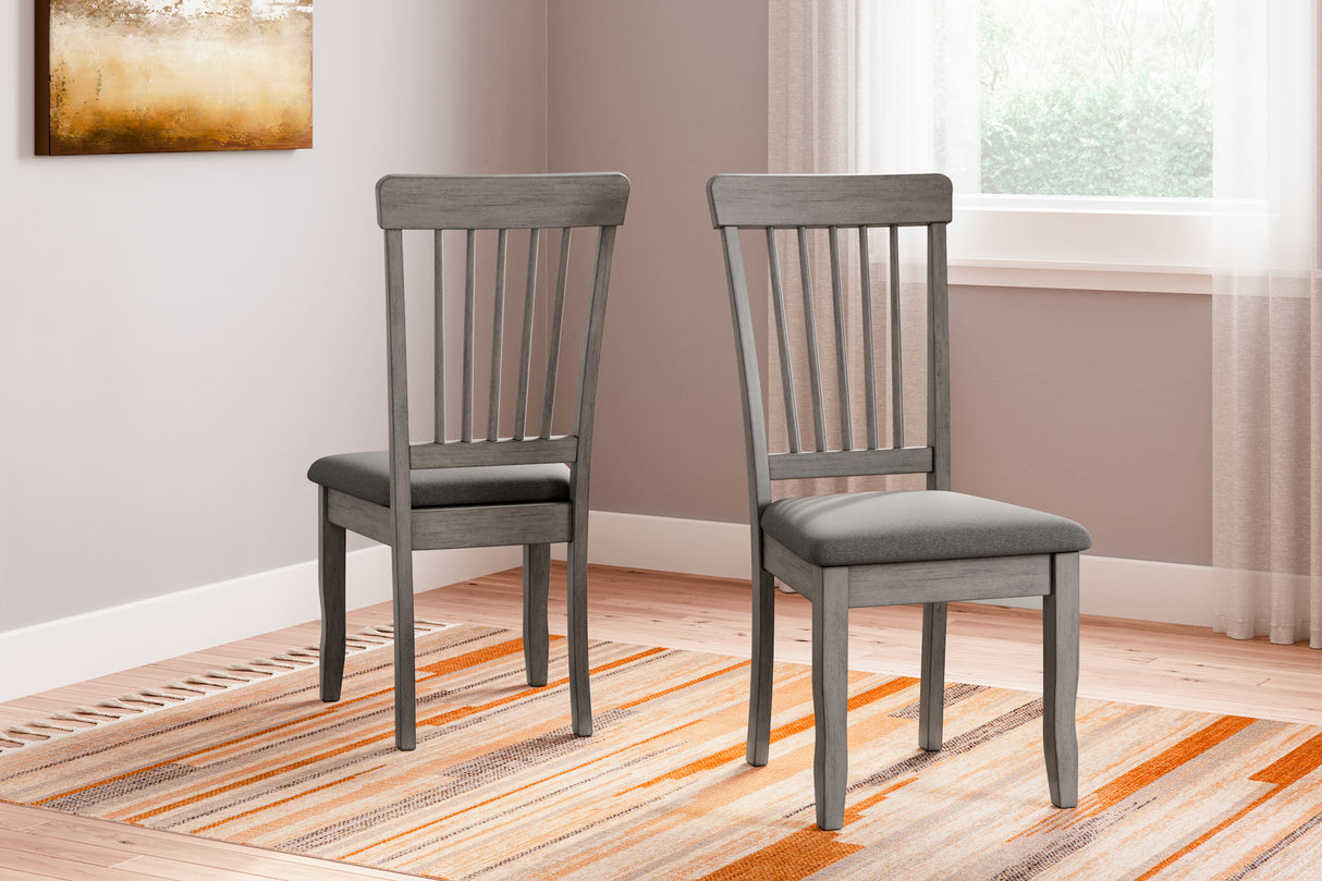 Furniture City Biloxi - Ashley Furniture - Shullden Dining Room - Dining Chair (Set of 2) / Gray - D194-01X2