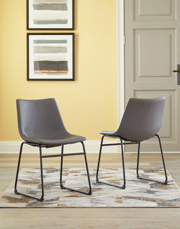 Furniture City Biloxi - Ashley Furniture - Centiar Dining Room - Dining Chair (Set of 2) / Gray - D372-08X2