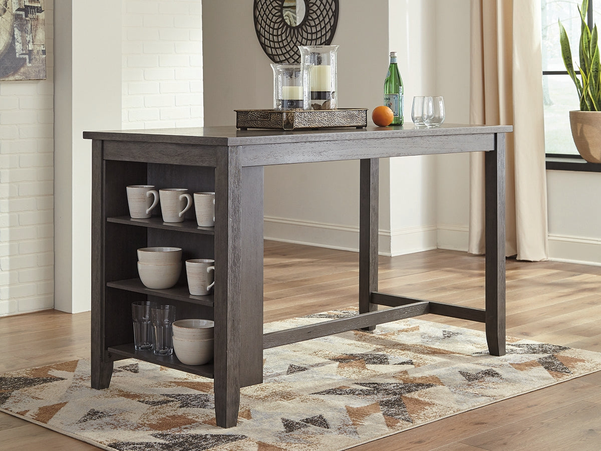 Furniture City Biloxi - Ashley Furniture - Caitbrook Dining Room - RECT DRM Counter TBL Set(7/CN) / Gray - D388-423
