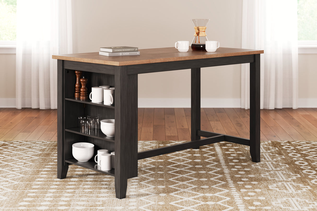 Furniture City Biloxi - Ashley Furniture - Gesthaven Dining Room - RECT Dining Room Counter Table / Natural/Brown - D396-13
