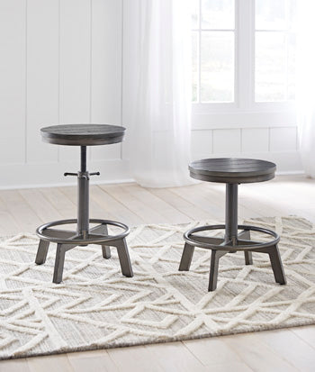 Furniture City Biloxi - Ashley Furniture - Torjin Dining Room - Counter Height Stool (Set of 2) / Gray - D440-324X2