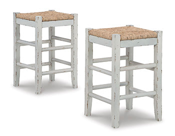 Furniture City Biloxi - Ashley Furniture - Mirimyn Dining Room - Counter Height Bar Stool (Set of 2) / White - D508-224X2