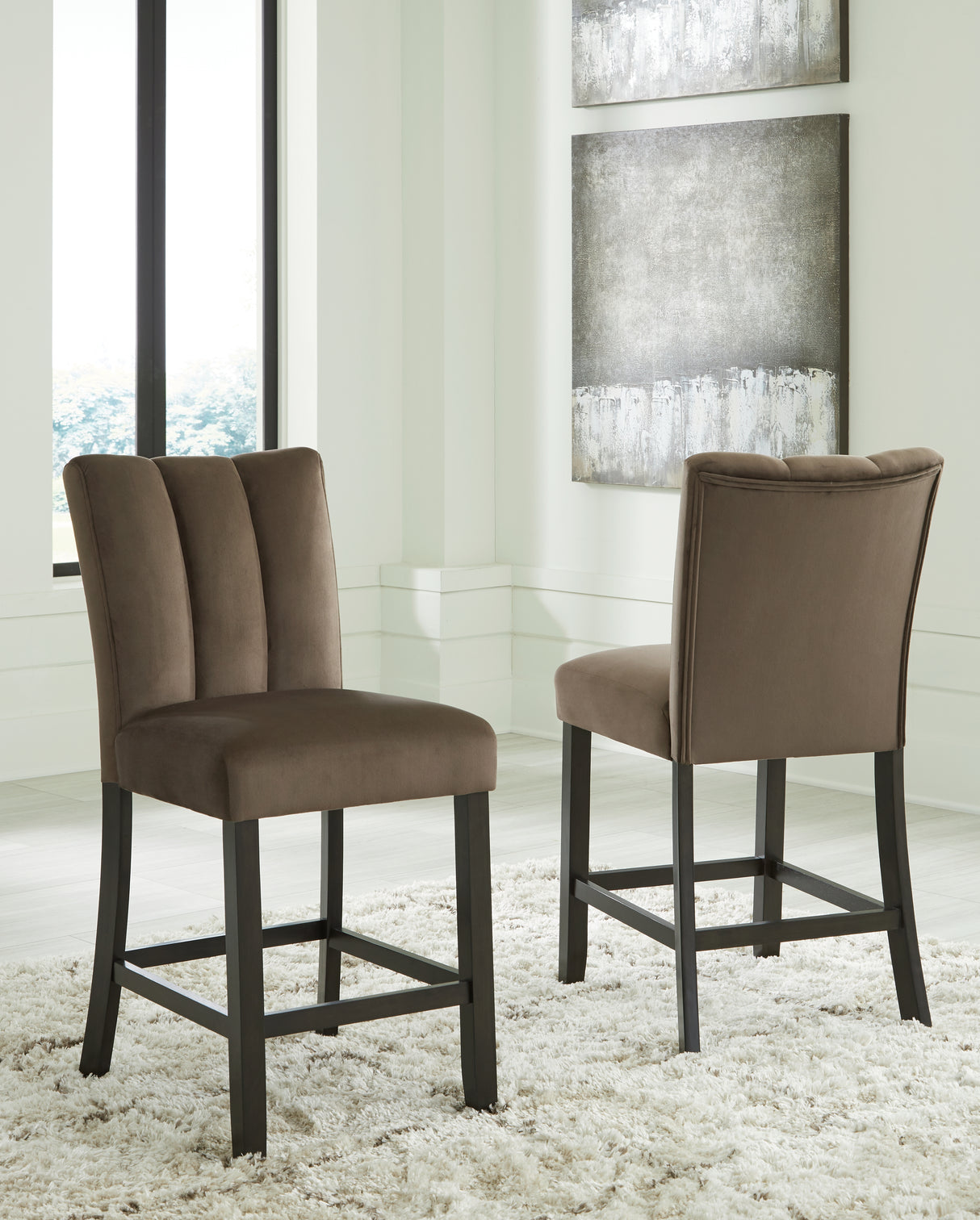Furniture City Biloxi - Ashley Furniture - Jeshina Counter Height Barstool (Set of 2) - Counter Height Barstool (Set of 2) / Mocha - PCD581-124X2