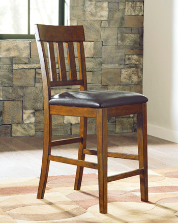 Furniture City Biloxi - Ashley Furniture - Ralene Dining Room - Counter Height Bar Stool (Set of 2) / Medium Brown - D594-124X2