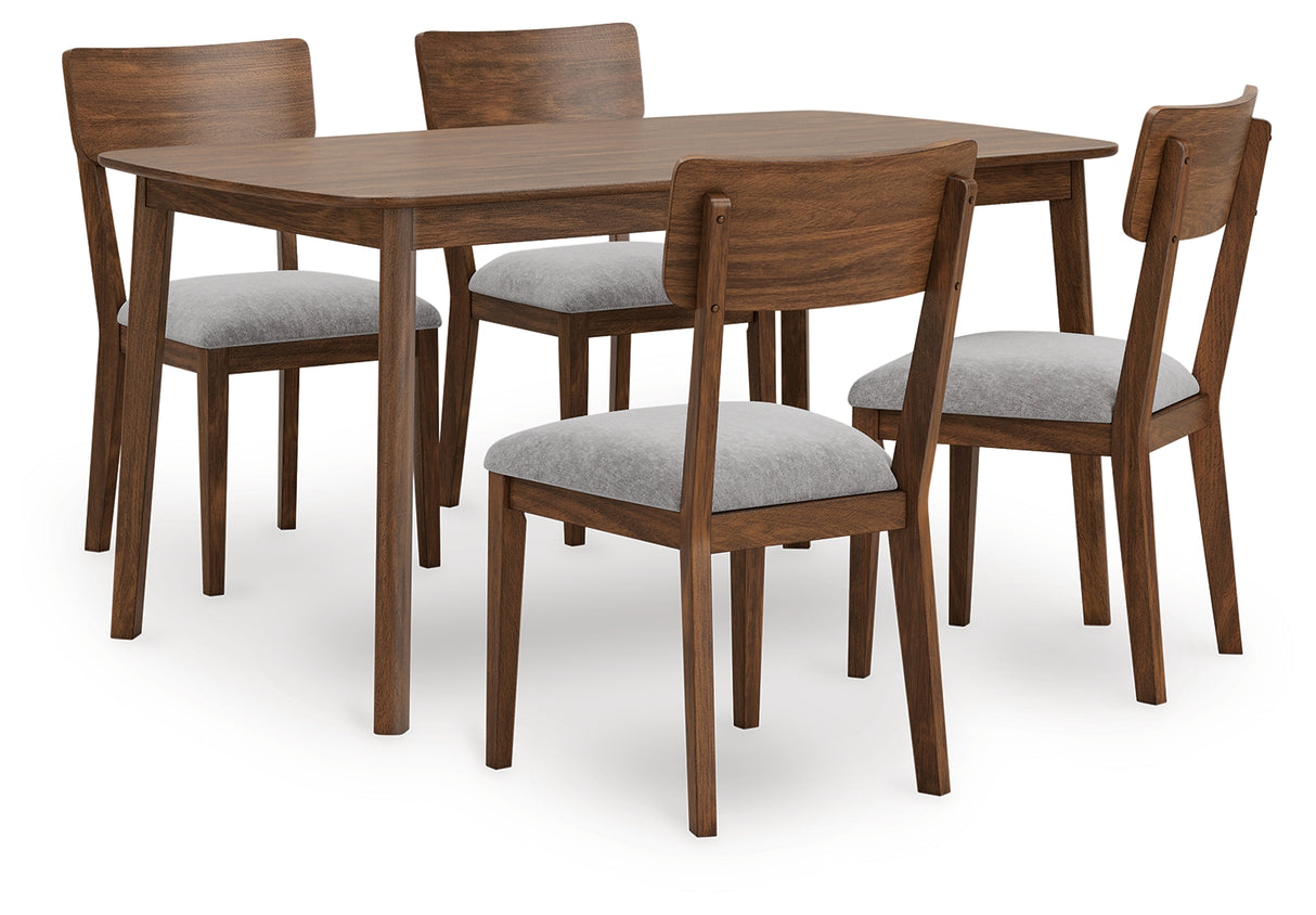 Furniture City Biloxi - Ashley Furniture - Tameride Dining Table and 4 Chairs (Set of 5) - Dining Room Table Set (5/CN) / Brown - PCD609-225