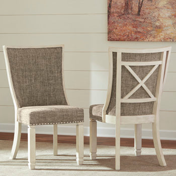 Furniture City Biloxi - Ashley Furniture - Bolanburg Dining Room - Dining Chair (Set of 2) / Two-tone - D647-02X2