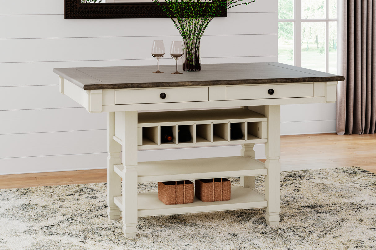 Furniture City Biloxi - Ashley Furniture - Bolanburg Dining Room - RECT Dining Room Counter Table / Two-tone - D647-32