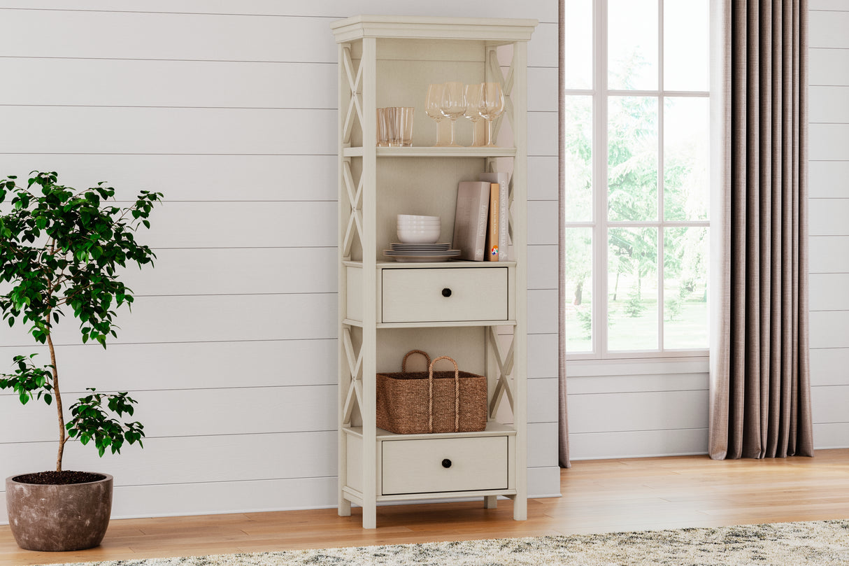 Furniture City Biloxi - Ashley Furniture - Bolanburg Dining Room - Display Cabinet / Antique White - D647-76