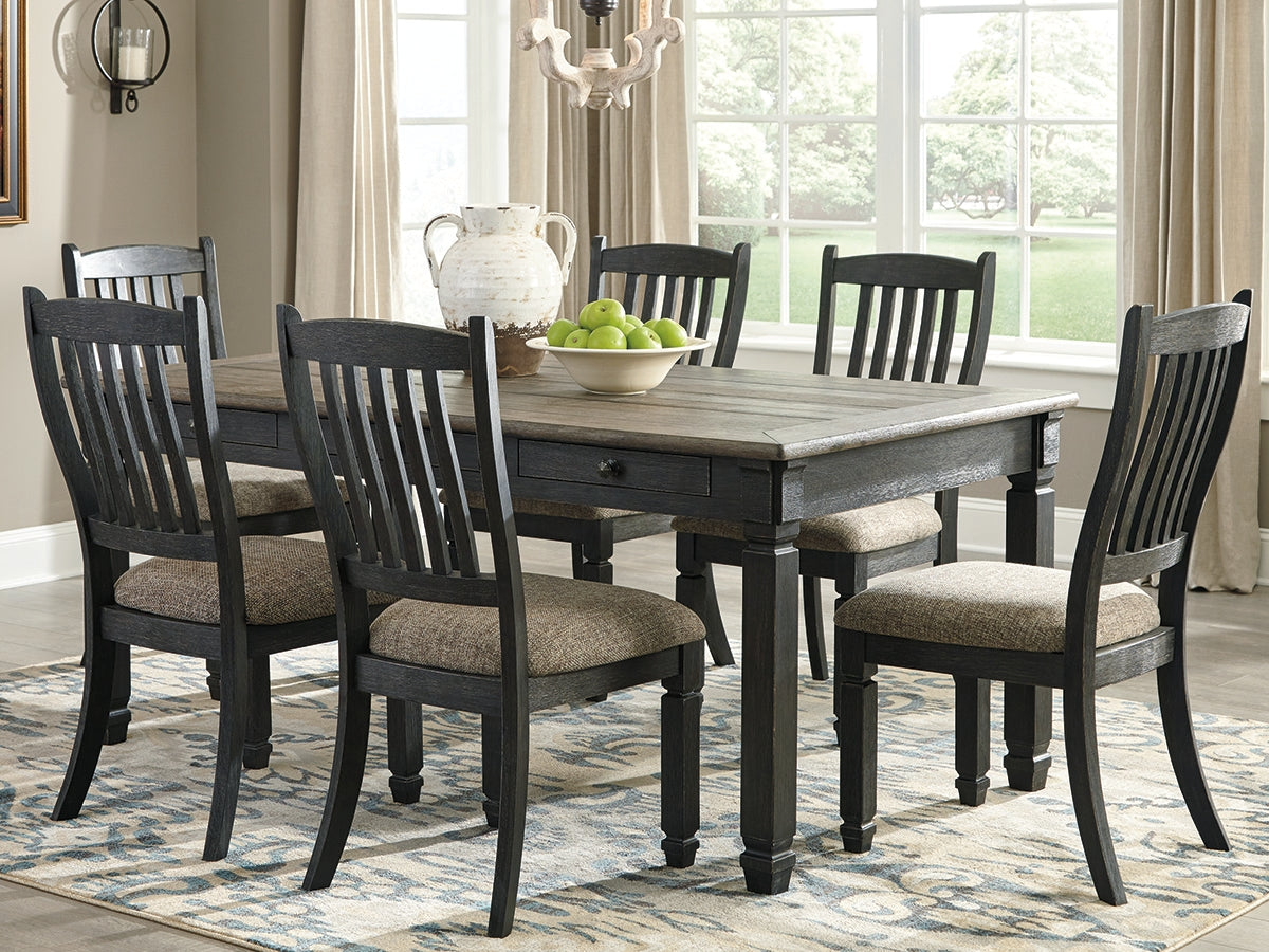 Furniture City Biloxi - Ashley Furniture - Tyler Creek Dining Room - Rectangular Dining Room Table / Black/Gray / 72"W x 40"D x 31"H - D736-25