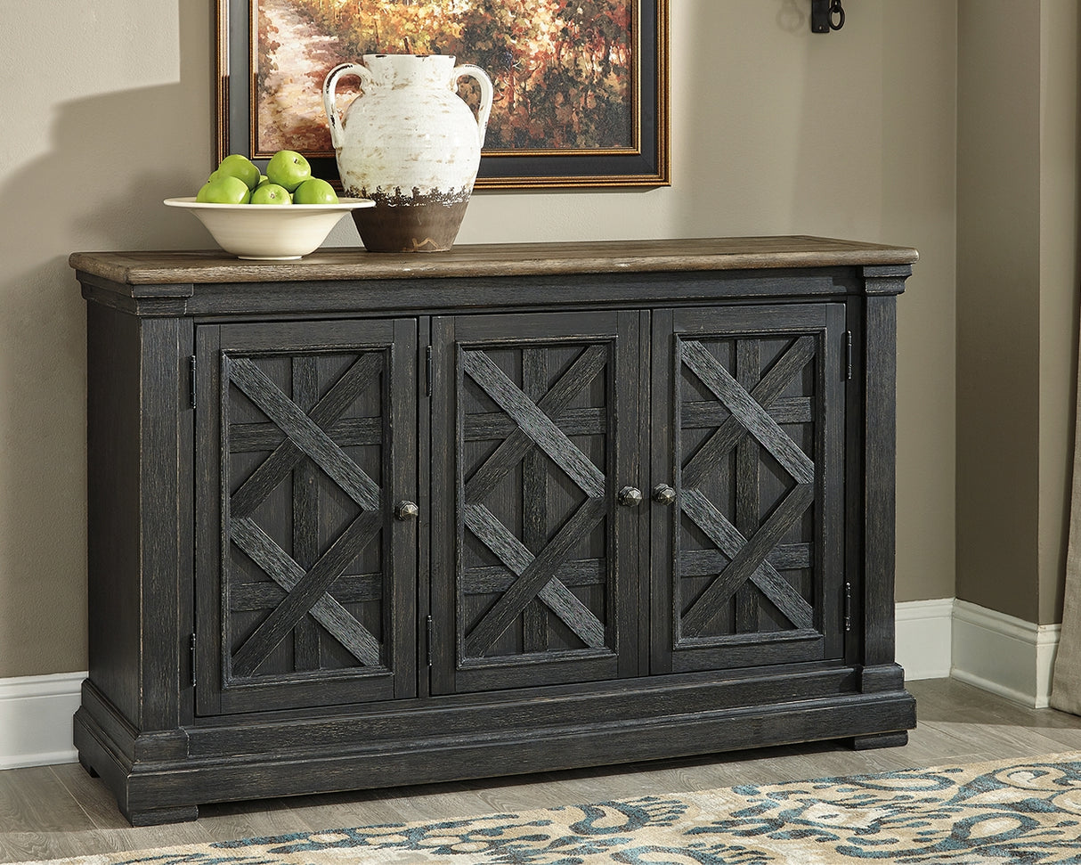 Furniture City Biloxi - Ashley Furniture - Tyler Creek Dining Room - Dining Room Server / Black/Gray / 58"W x 18"D x 36"H - D736-60