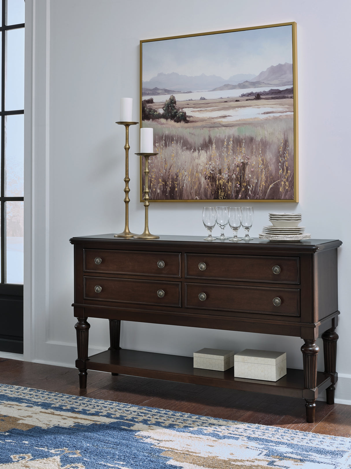 Furniture City Biloxi - Ashley Furniture - Lavinton Dining Room - Dining Room Server / Brown - D764-60